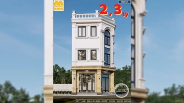 Bản vẽ nhà phố tân cổ điển kết hợp với kinh doanh diện tích 325m2 | MH03247