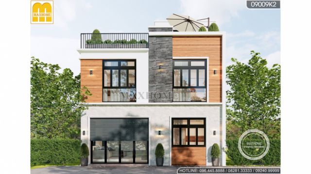 Tham quan mẫu nhà mái bằng có thiết kế hiện đại, trẻ trung | MH00593